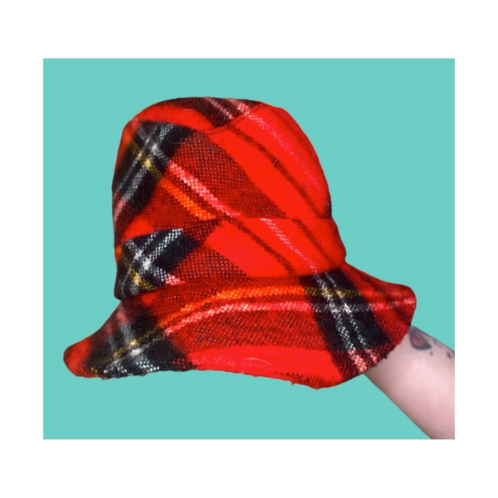 Vintage Plaid/Wool Hat